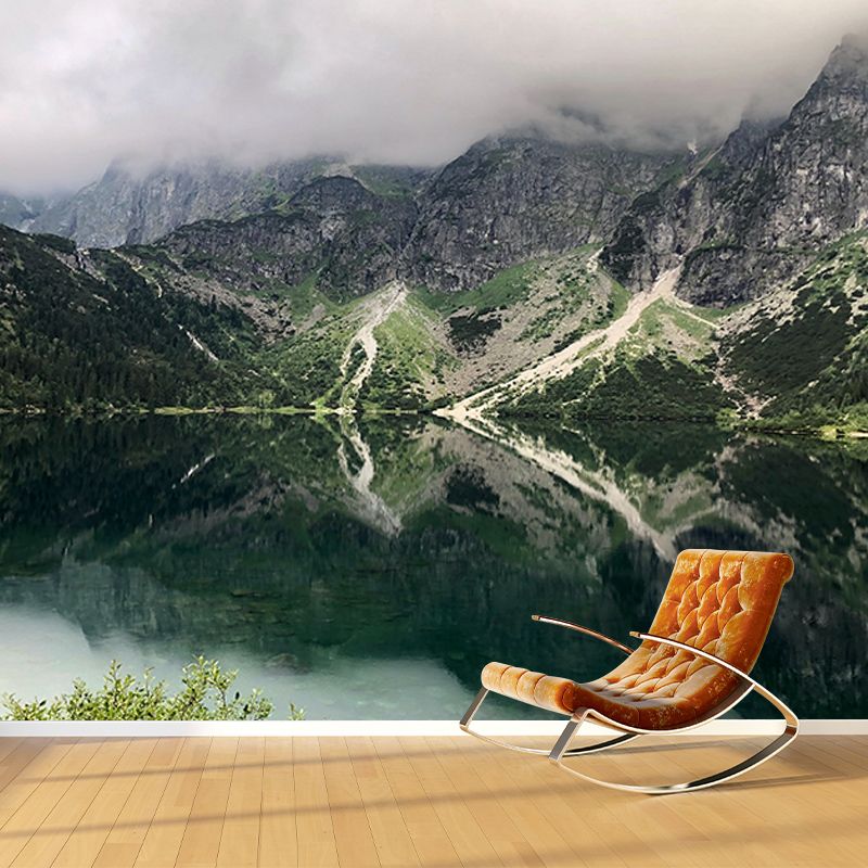 Modern Photography Mural Wallpaper Majestic Mountains Living Room Wall Mural