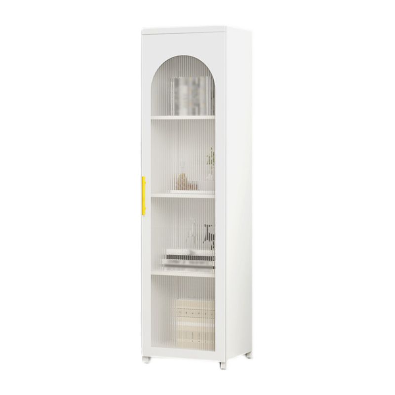 Metal Industrial Standard Bookcase Vertical Bookcase with Glass Door