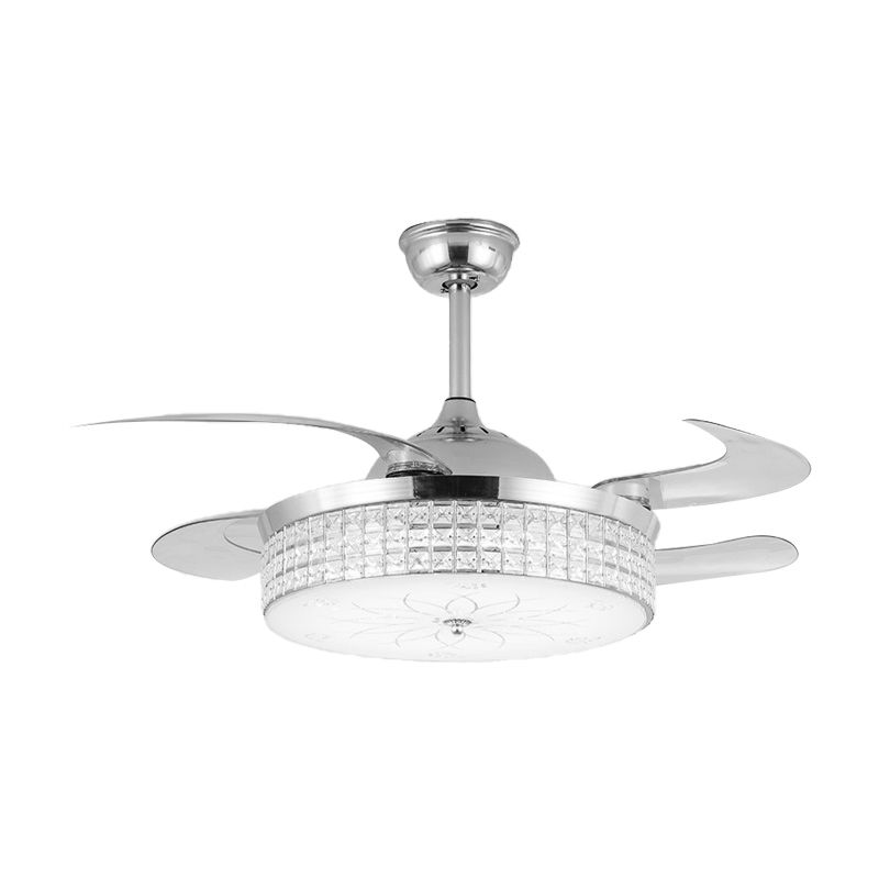 Kristallrunde Deckenventilator Leuchtt