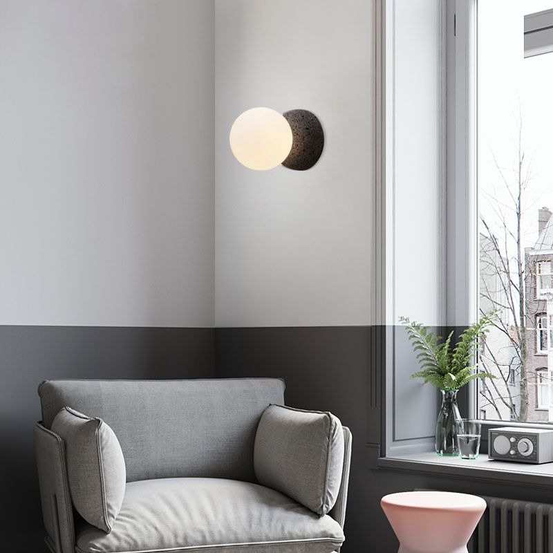 Modern Style Sphere Wall Light Sconces Glass 1 Light Wall Lighting Ideas