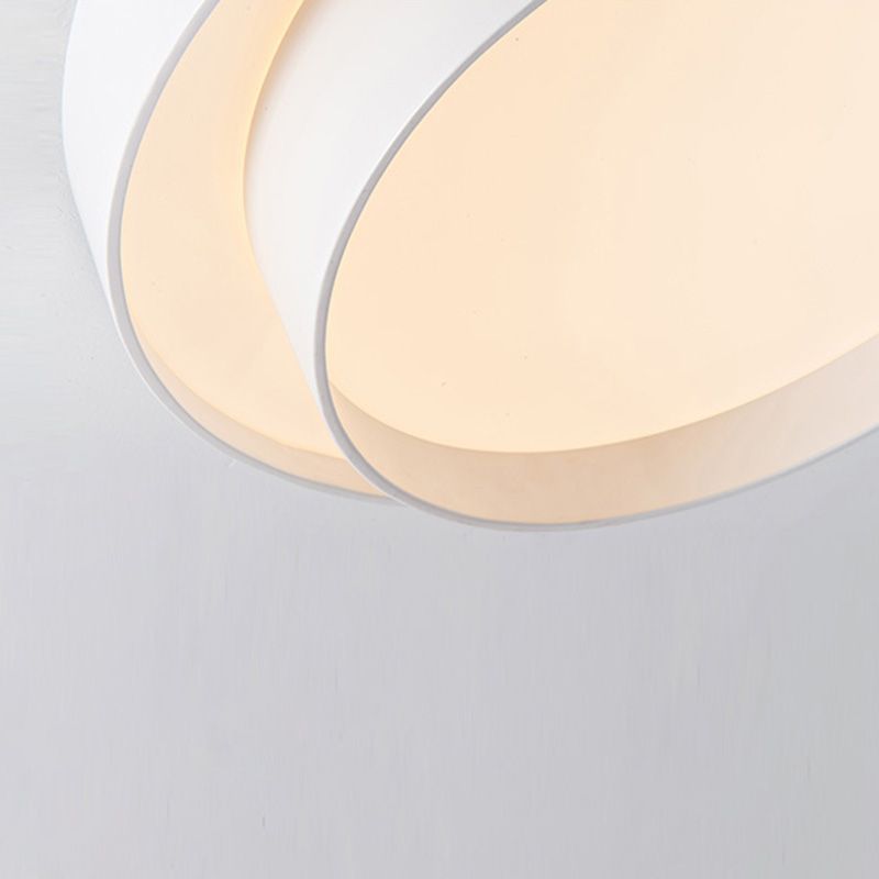 Lámpara de techo moderna de montaje empotrado con arte en hierro y pantalla acrílica para sala de estar