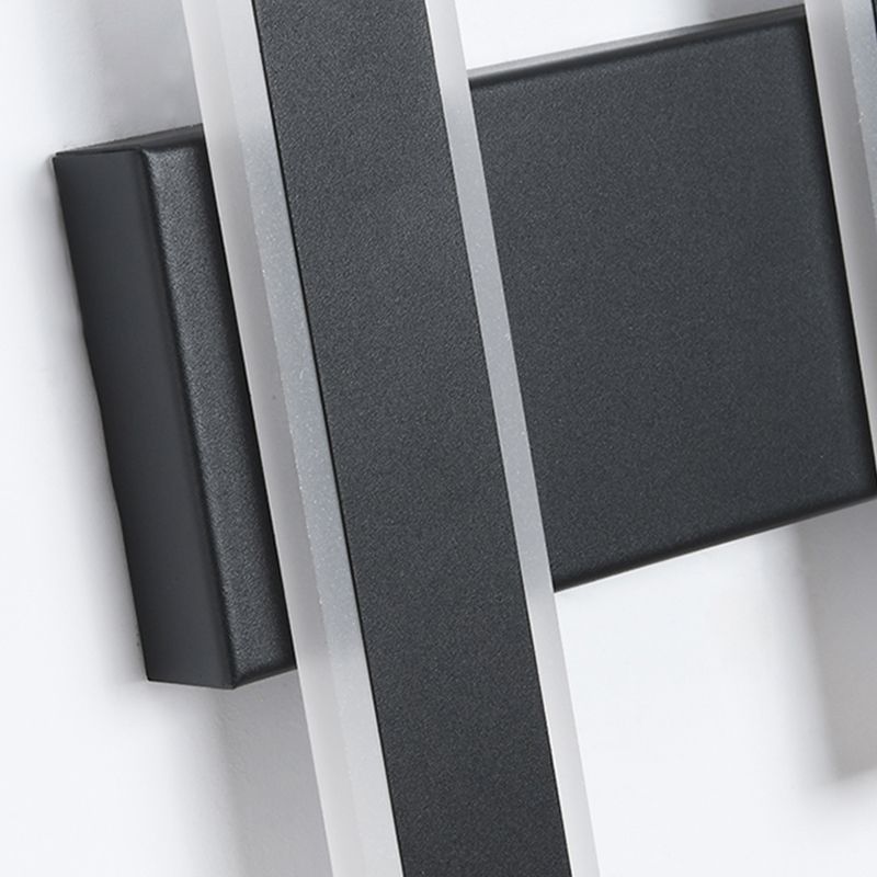 Forme de rectangle Lumières murales en métal moderne luminaires muraux de style moderne