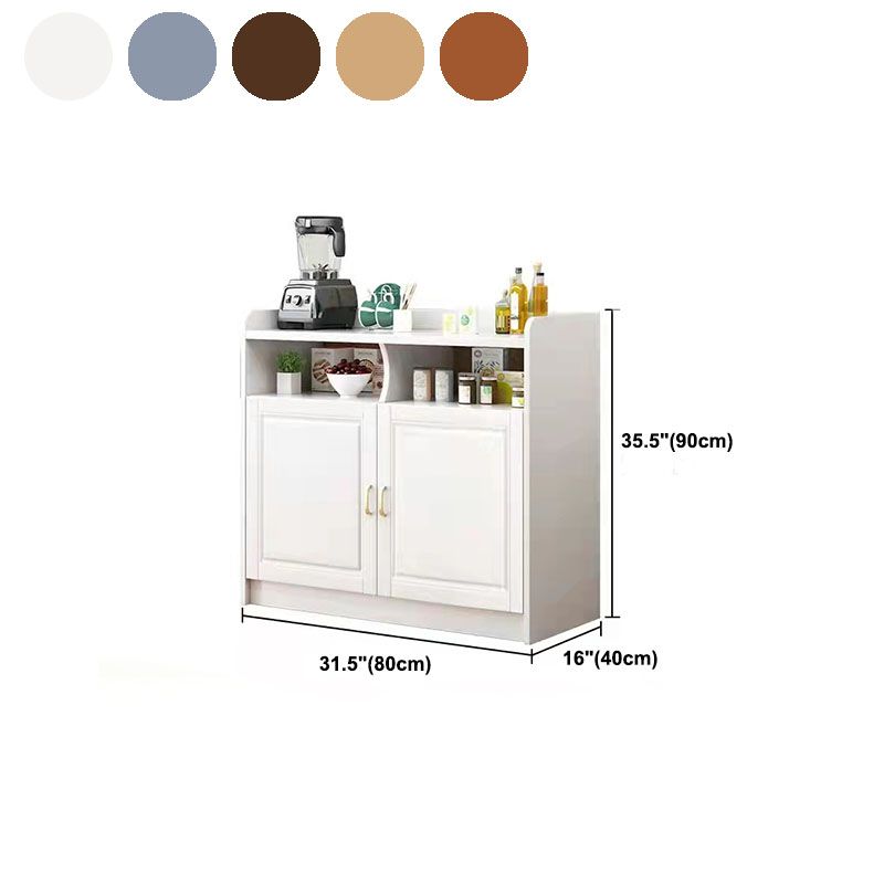 Contemporary Side Board Rubber Wood Sideboard for Dining Room