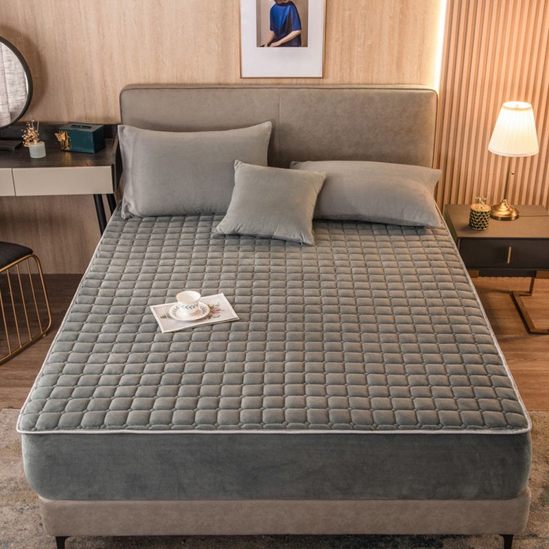 Flannel Bed Sheet Set Breathable Fade Resistant Bed Sheet Set