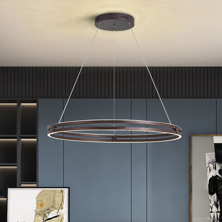 Modern Minimalism LED Pendant Light Silicone Linear Chandelier for Living Room