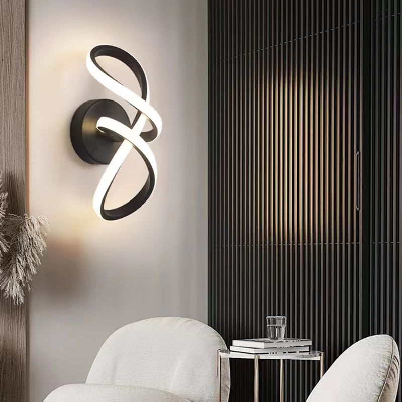 Metal Geometric Wall Sconce Contemporary 1 Light Wall Mount Light