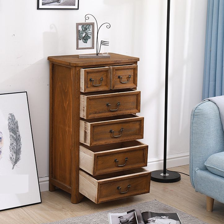 Coastal Storage Chest Dresser Solid Wood Storage Chest , 13.65 Inch Width