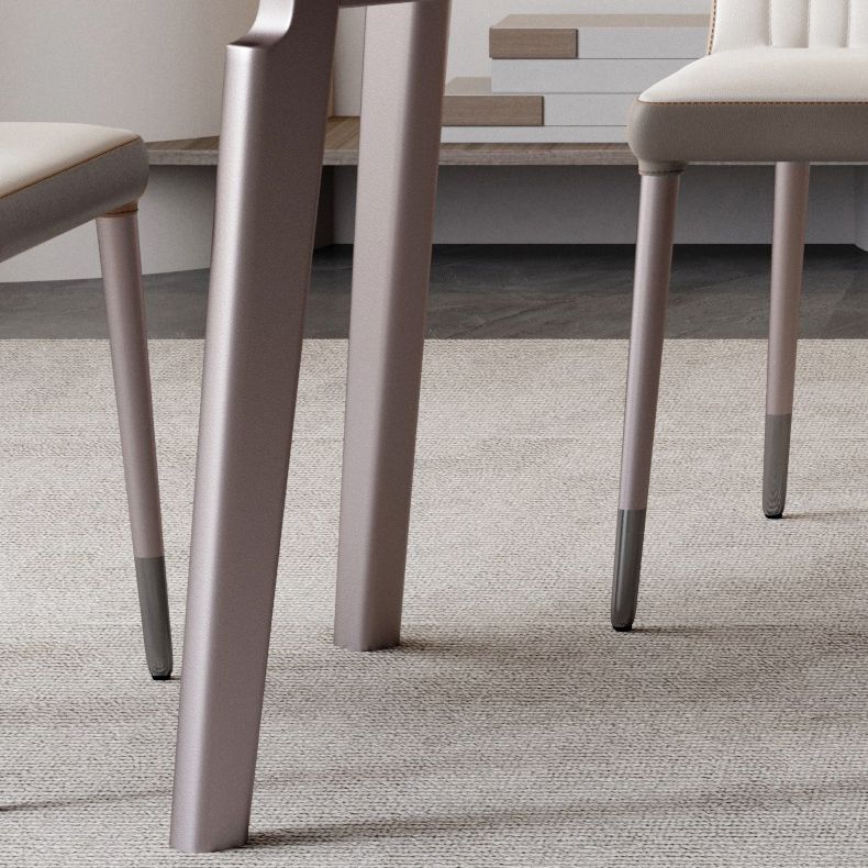 Modern 1/4/5/6 Pieces Rectangle Dining Set Sintered Stone Top Dinette Table Set