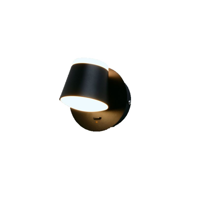 Modern Simplicity LED Wall Lamp Geometric Rotatable Wall Light with Acrylic Shade