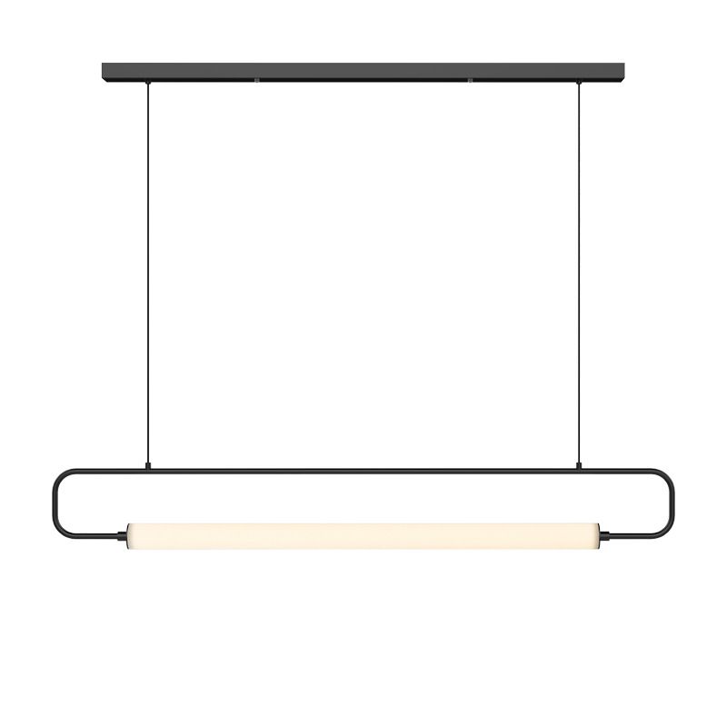 Rectangle Island Light Fixture Modern Metal 1 Light Island Ceiling Light for Dining Room