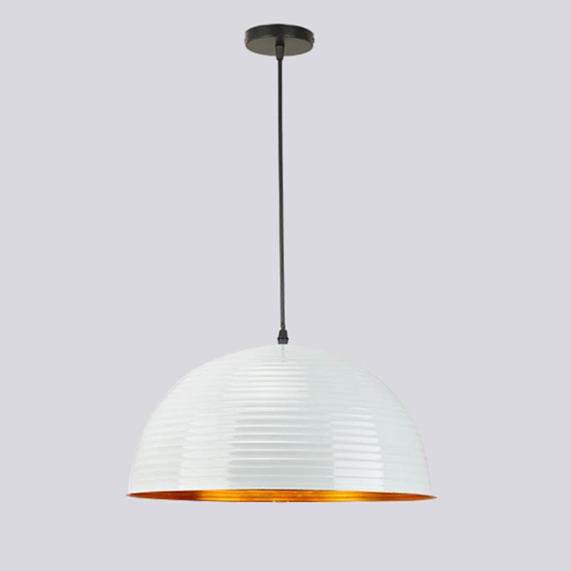 Lampada a sospensione a ciondolo a 1-bulba in oro industriale in alluminio interno appeso per il ristorante