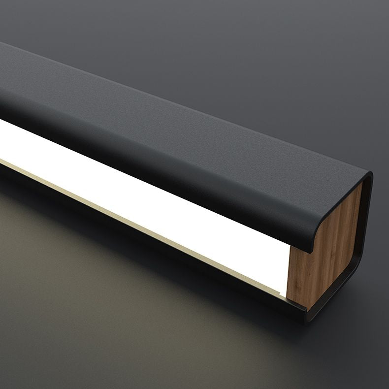 Lampada dell'isola a pendente lineare Isola lampada a sospensione moderna lampadario in metallo