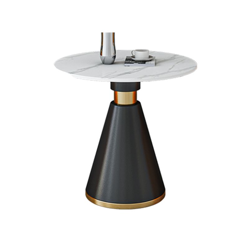 1/3/4 Pcs Metal Modern Dining Room Set with Round Table and Pedestal Base Dining Set