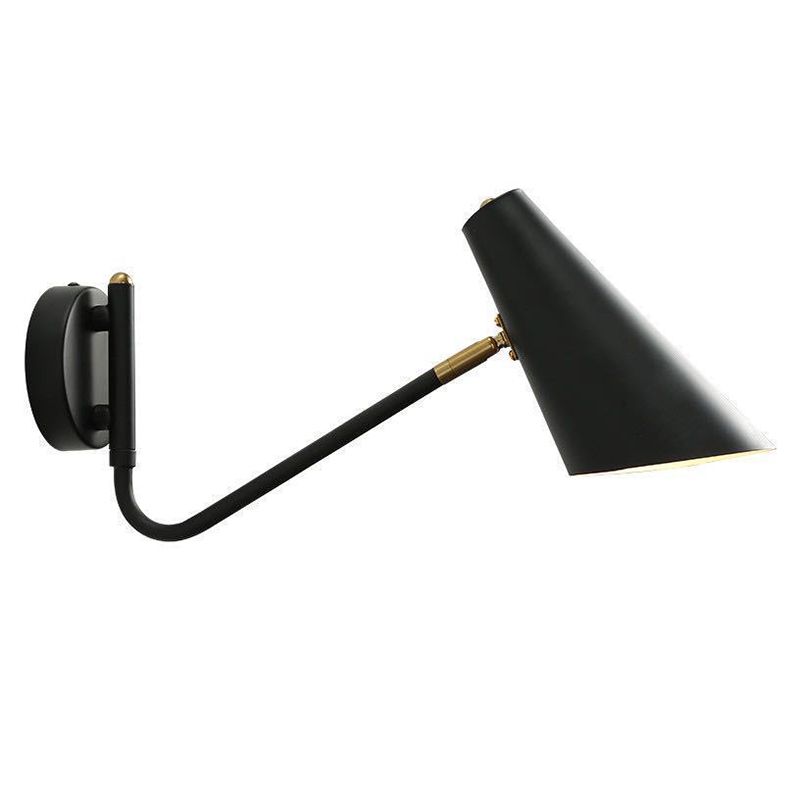 Cone Shape Metal Wall Light Modern Style 1-Light Wall Mount Lighting