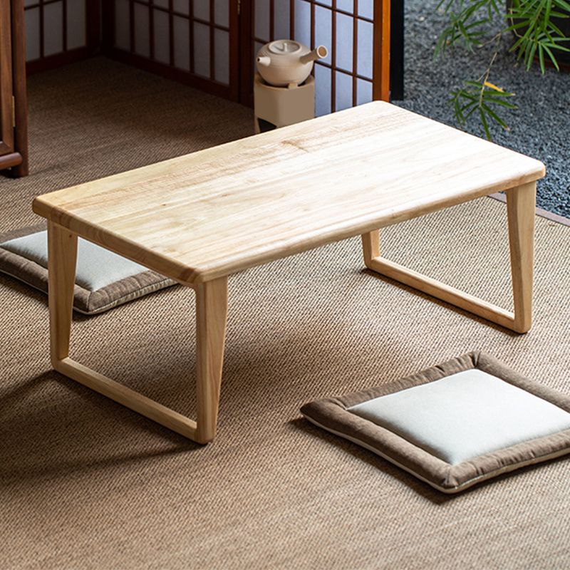 Solid Wood Rectangle Coffee Table Modern Minimalist Coffee Table