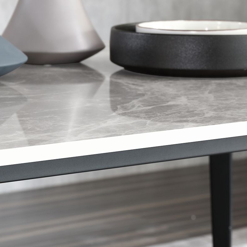 Modern Style Sintered Stone Top Dining Room Table Set with Rectangle Table Dining Furniture