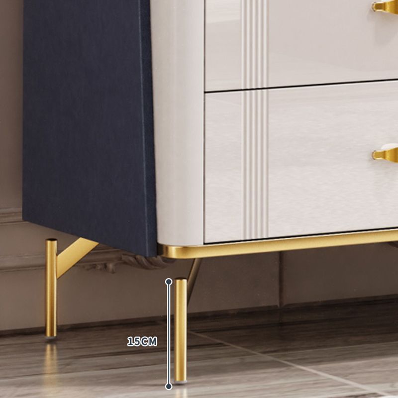 15.6" Width Classic Glam Storage Chest Stone Storage Chest Dresser