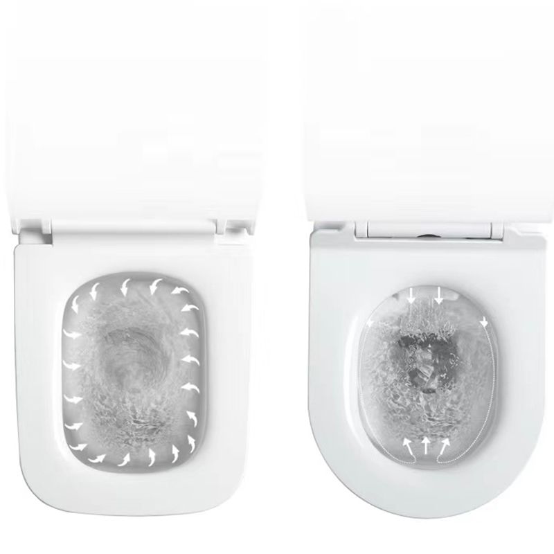 Modern Ceramic White Flush Toilet Wall Hung Urine Toilet with Seat for Bathroom