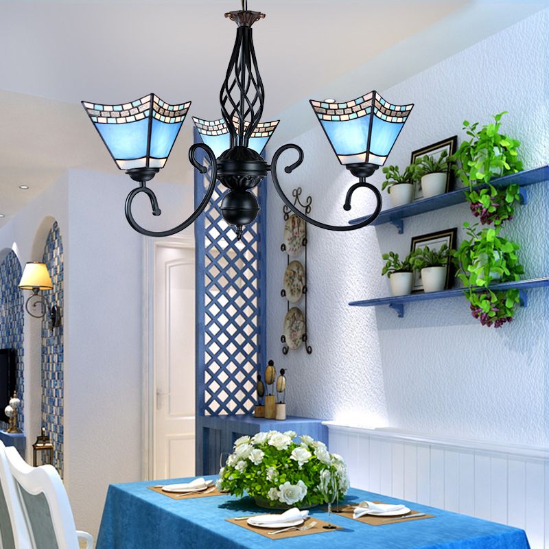 Pyramide nautique Chandelier suspendu 3 lumières