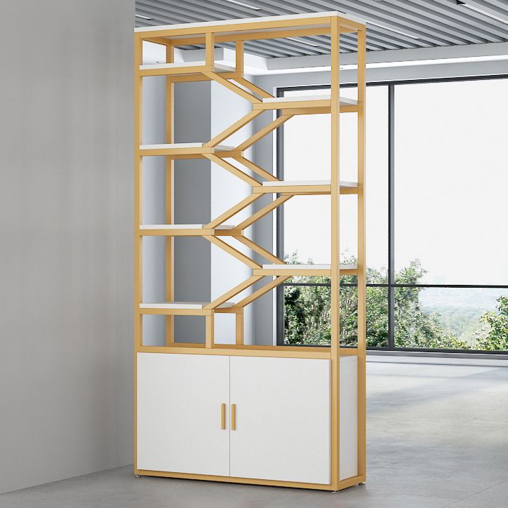 Glam Vertical Open Book Shelf Etagere Shelf Bookcase with 8 Shelves