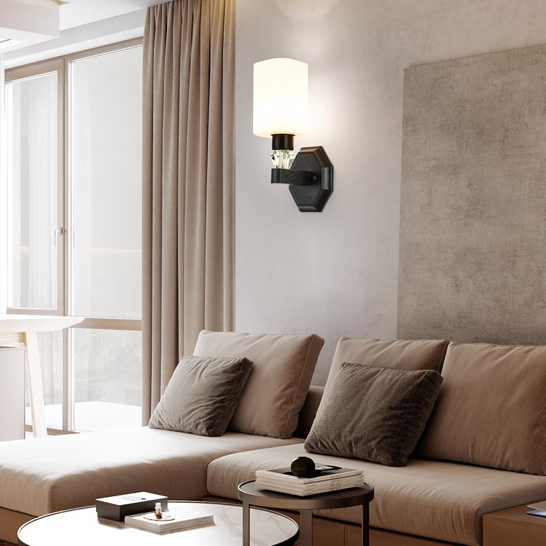 Cylinderical Wall Sconce Nordic Minimalist Style Iron Sconce Wall Light