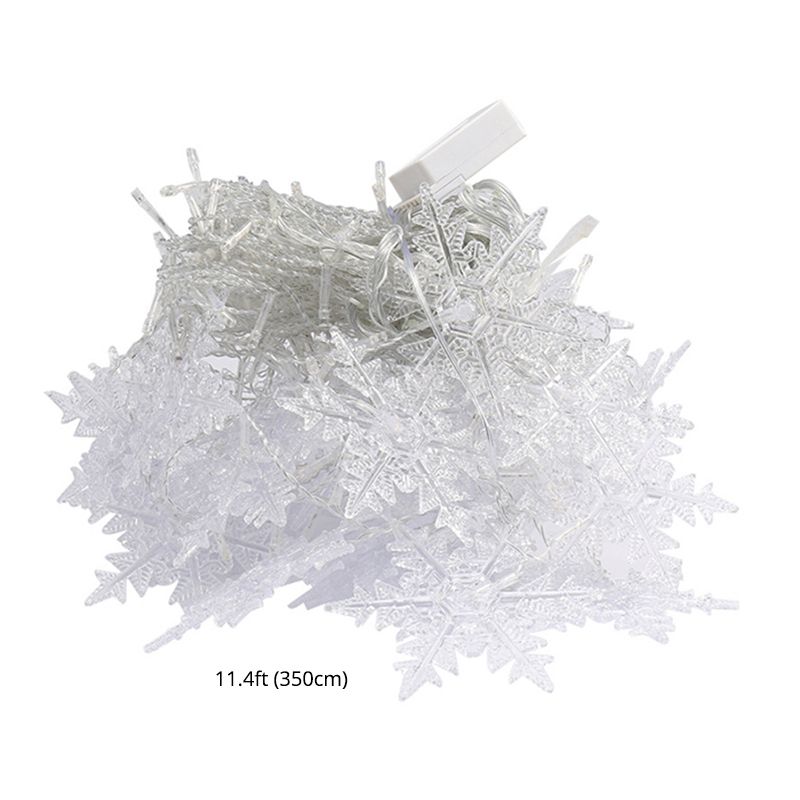 11.4ft Starry LED Light Strip Nordic Plastic 96-Light Indoor Christmas Light in Clear