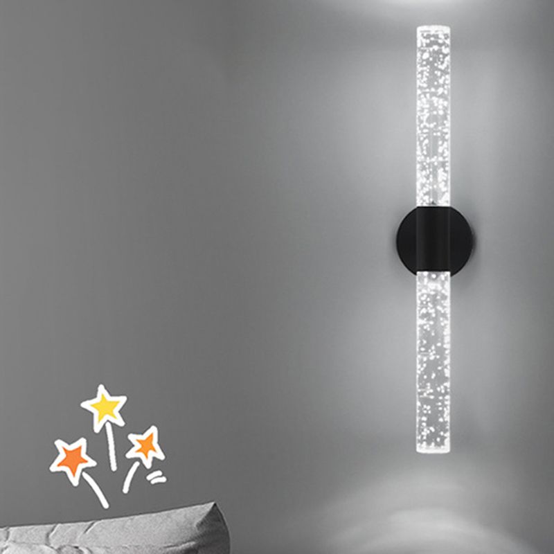 Modern Style Vanity Light Cylinder Shape 2 Lights Vanity Lamp for Shower Room