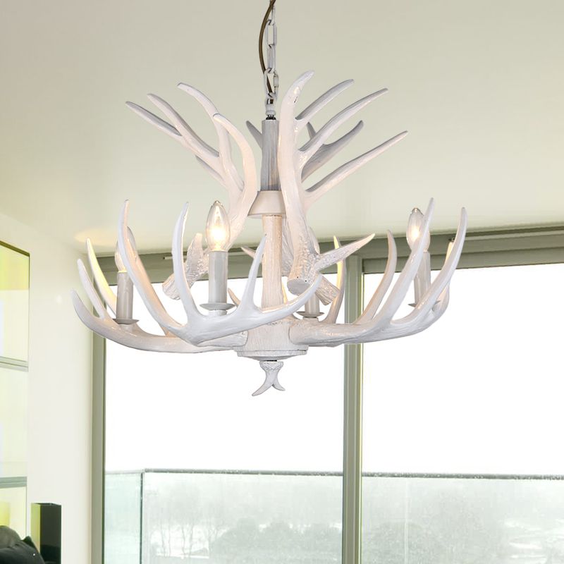 Lampe à lustre à bougie résine
