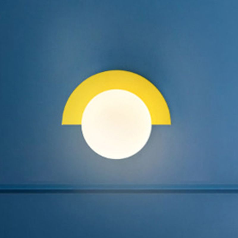 Ball Wall Lighting Fixtures Modern Style Glass 1 Light Wall Lamps