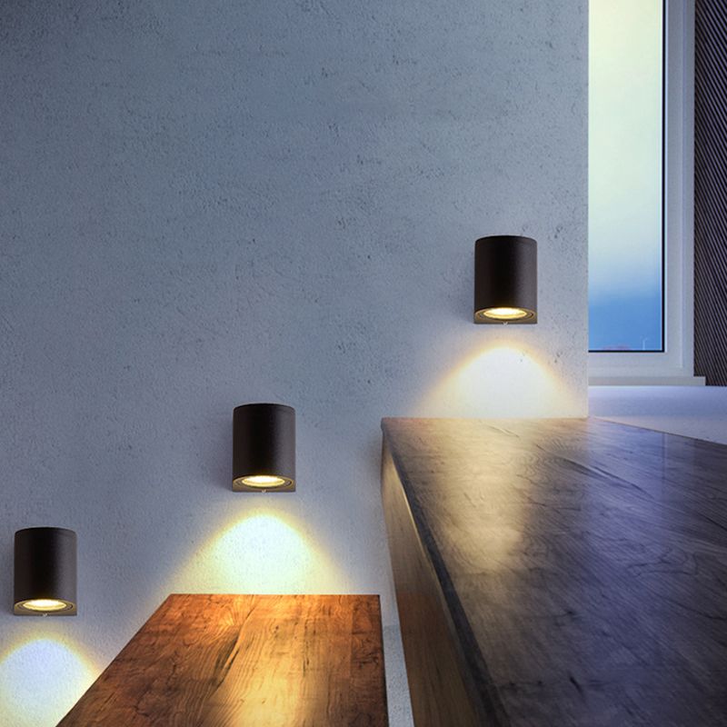 Multi -Lichter Geometrische Wandmontage moderner Metallwandscheibe in Schwarz