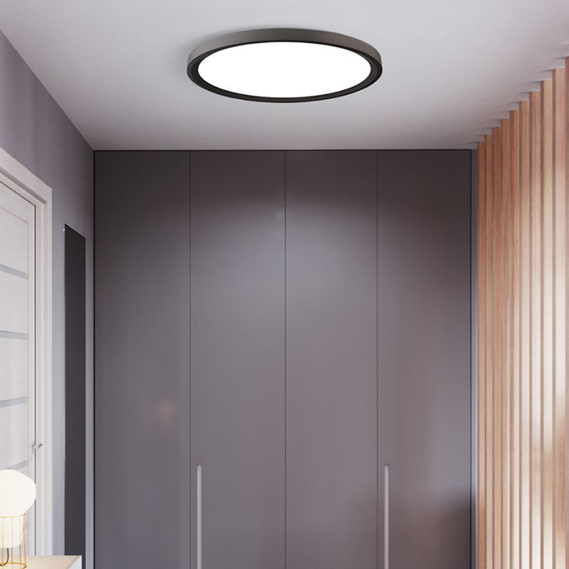 Illuminazione per montaggio a soffitto a LED ad anello Plafoniere moderne da incasso con paralume in acrilico