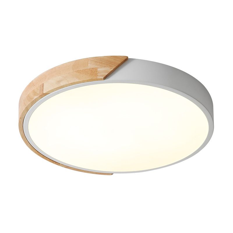 Ultra-dunne Ronde Led Flush Mount Plafond Licht Modern Minimalistische Macaron Stijl Gangpad Slaapkamer Studie Oogbescherming Lampen