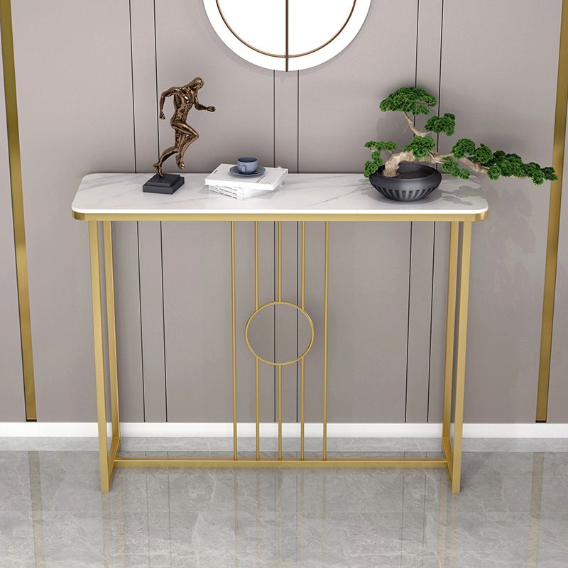 Contemporary Console Accent Table Antique Finish Rectangle Sofa Console Table