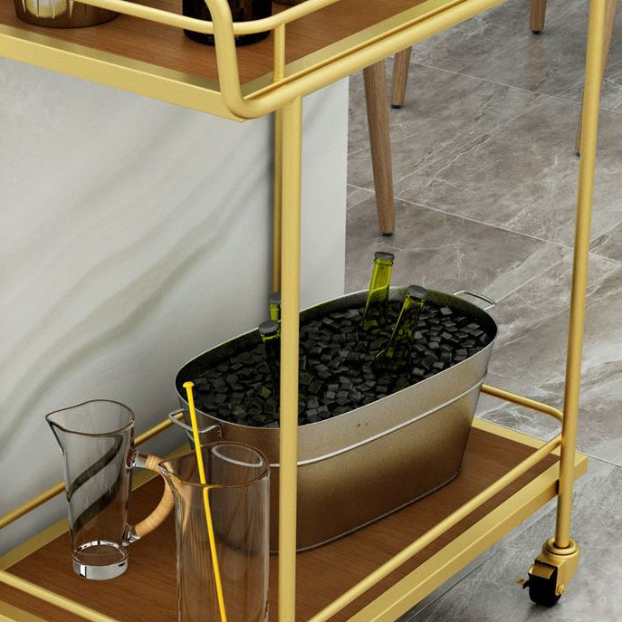 Modern 27.17"W Rolling Prep Table Metal Prep Table for Home Use