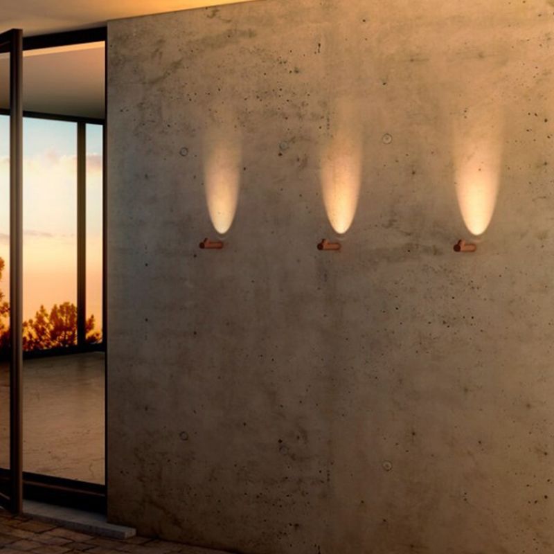 Metal Cylinder Sconce Lights Modern Style 1 Light Wall Lighting Fixtures