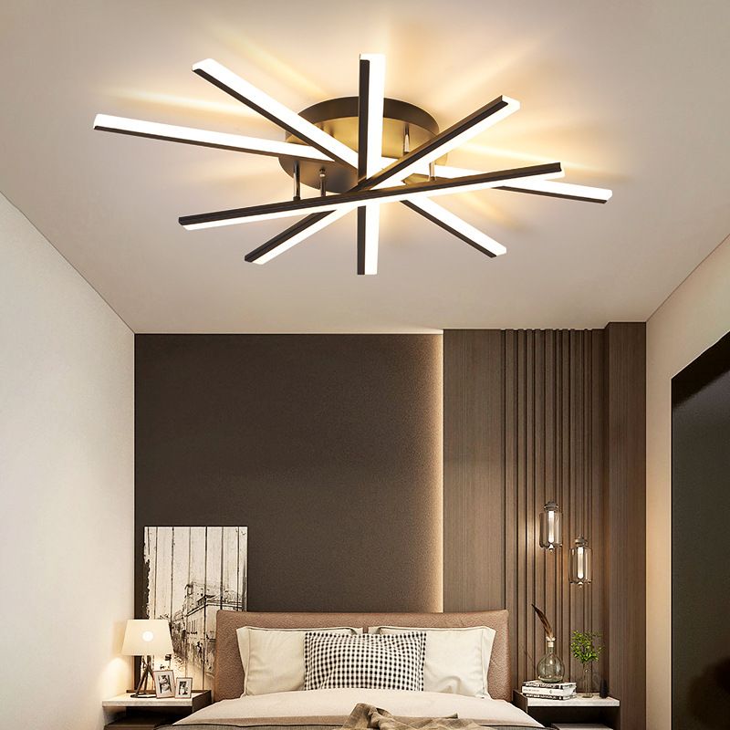 Burst LED Bündig Montierte Halterung Minimalist Acryl Living Room Flush Mount Ceiling Licht