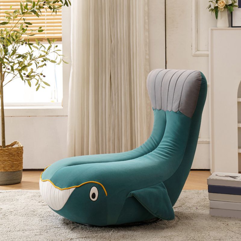 Nordic Style Armless Sponge Cushion Filled Parsons Chair with Cushioned Backrest