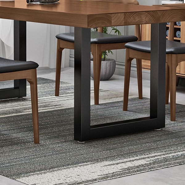 Industrial Style Solid Wood Top Dining Table Sets with 4 Legs Table Dining Table Furniture