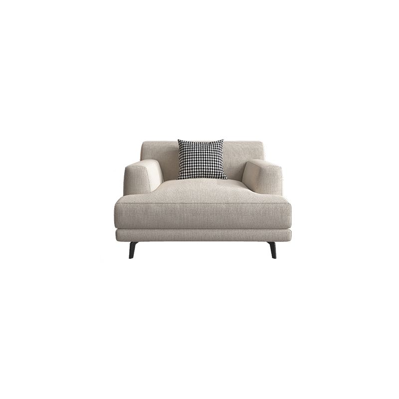 Stain Resistant Stationary Living Room Recessed Arm Standard Seating