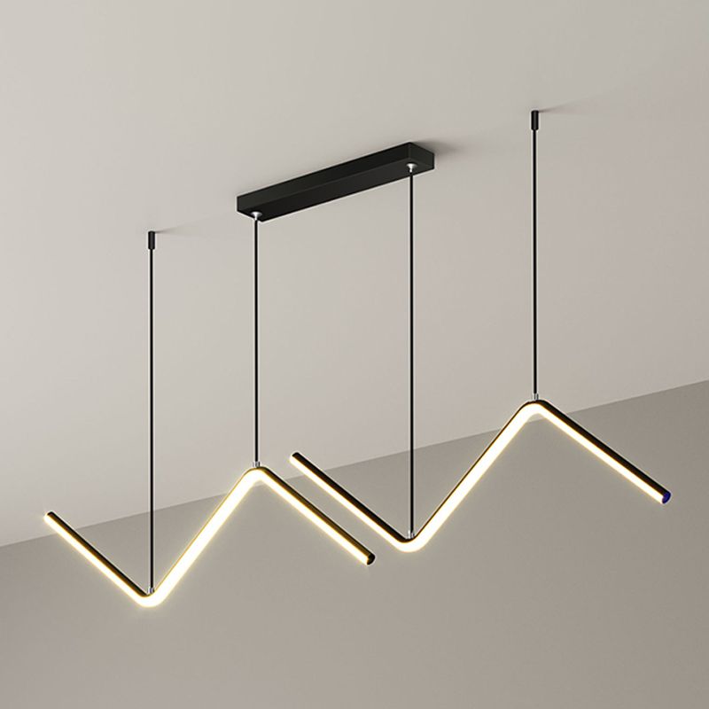 Contemporary Island Light Linear Iron 1 Light Island Chandelier Lights