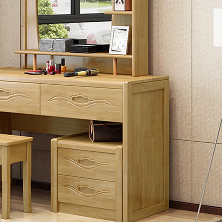 Traditional Style Make-up Vanity Bedroom Solid Wood with 4 Drawer Make-up Vanity