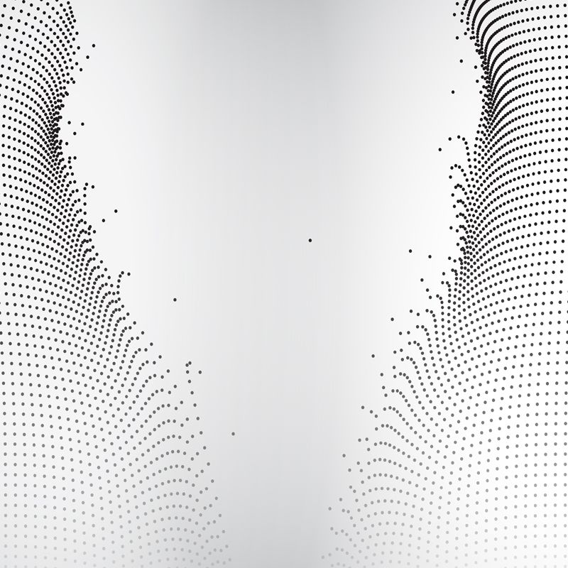 Modern Art Broken Net Mural Non-Woven Waterproof Black-White Wall Covering for Accent Wall