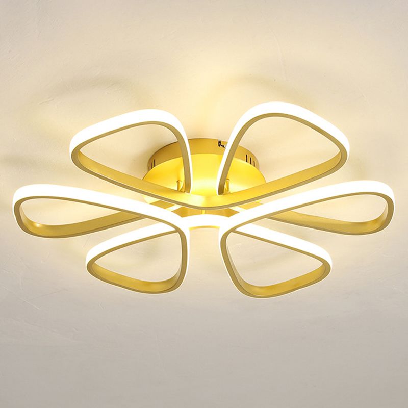 Petal Living Room Ceiling Flush Mount Light Metal LED Simple Ceiling Mounted Light