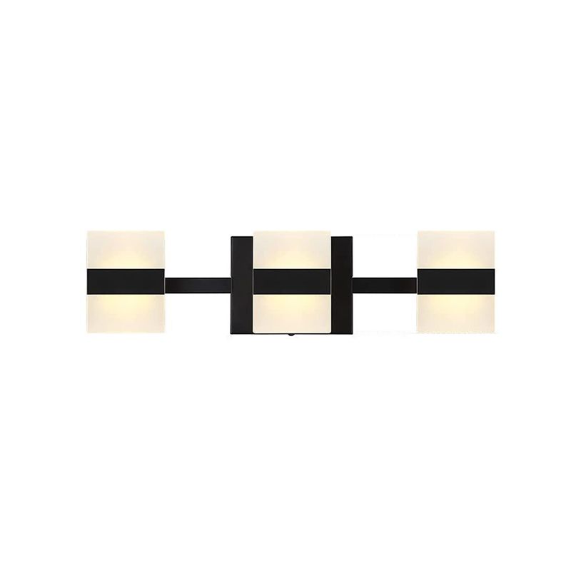 Geometric Wall Sconce Lighting Modern Metal Wall Light Fixture with Acrylic Shade