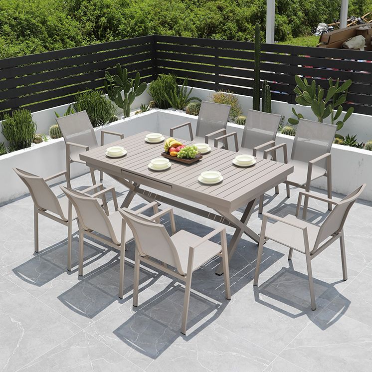Modern Dining Armchair Set of 2/4/6/8 Metal Patio Dining Chair