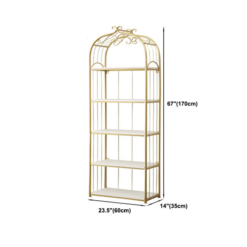 Metal Bookshelf Modern Etagere Bookcase Storage and Display Shelves