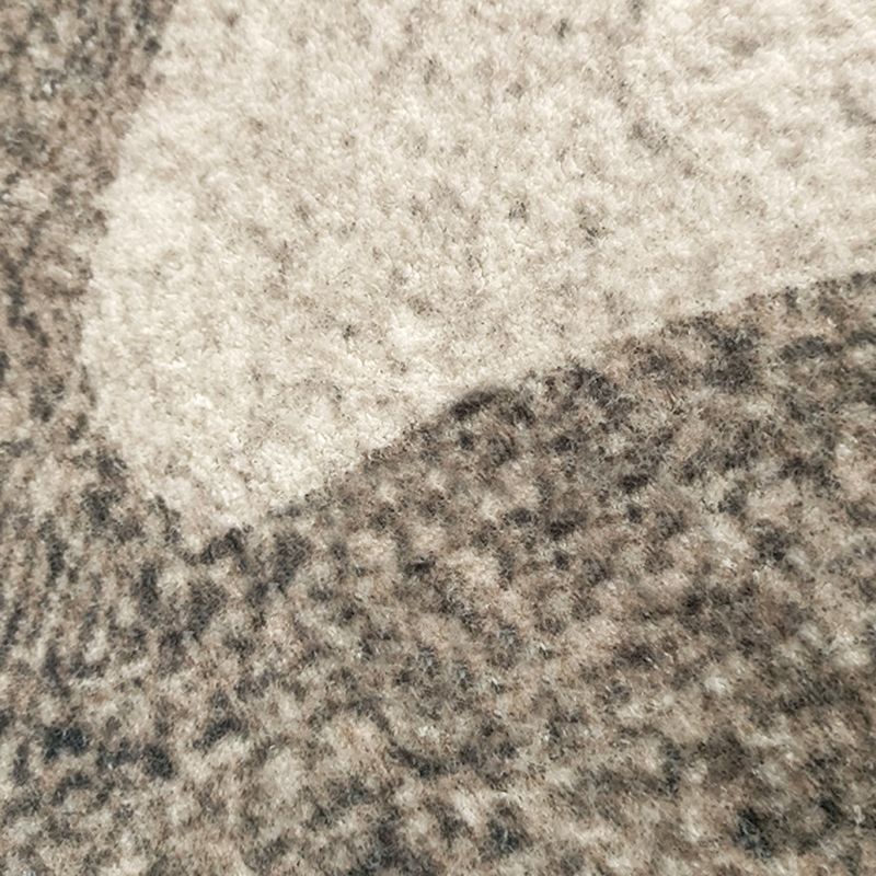 Modern Area Carpet Leisure Contrast Panel Indoor Rug Polyester Rug with Non-Slip Backing