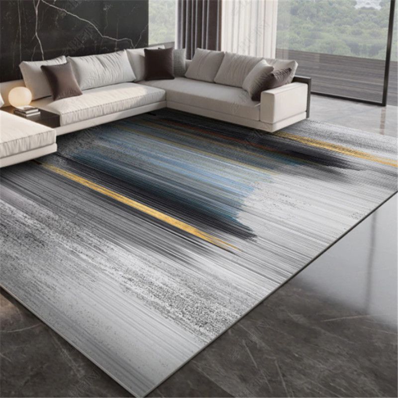 Grijs modern tapijt gemengd abstract patroon tapijt vlekbestendig vloerkleed voor woningdecoratie
