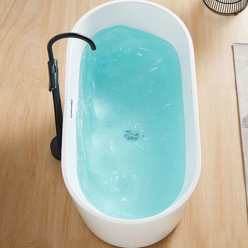 Contemporary Soaking Freestanding Bathtub Acrylic Bathtub without Faucet Holes