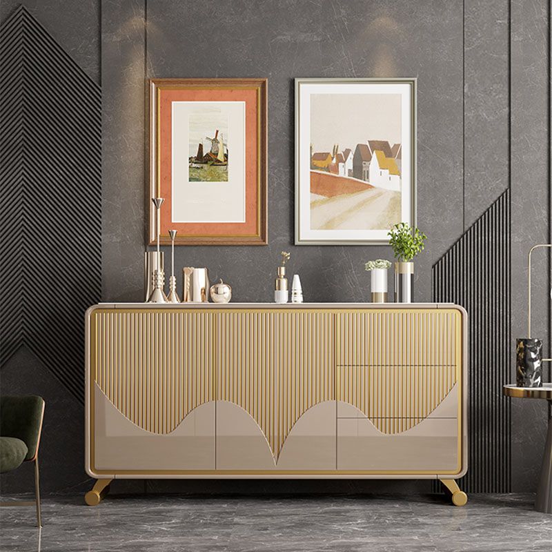 Classic Glam Combo Dresser Wood Storage Chest Dresser for Bedroom